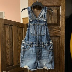 Denim Overall Shorts